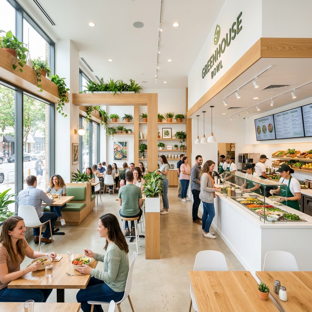 YesFresh Modernes Store Design - Franchise-Potenzial